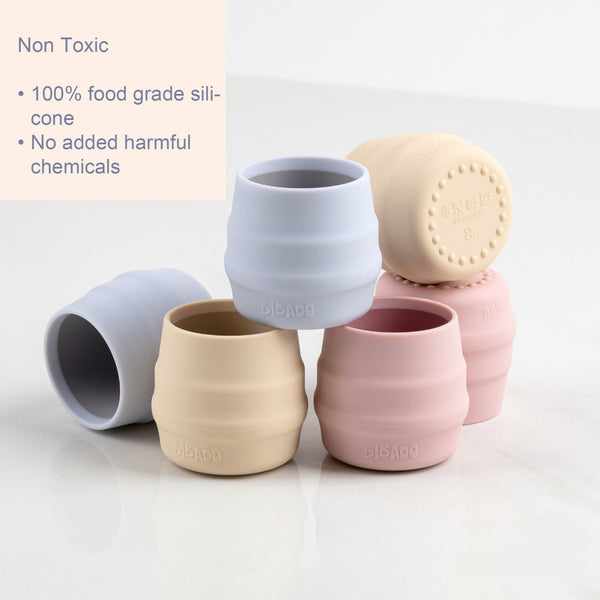 Bibado Sippit Silicone Open Drinking Cup Blush Pack of 2