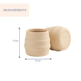 Bibado Sippit Silicone Open Training Cup – Fawn, Pack of 2 | 35 ml | 6 Months+