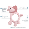 Teether BiBaDo Dotty the Dinosaur Silicone Teether 9 x 2 x 1 cm Blush