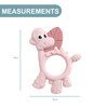 Teether BiBaDo Dotty the Dinosaur Silicone Teether 9 x 2 x 1 cm Blush