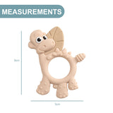Bibado Dotty The Dinosaur Silicone Teether Fawn