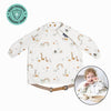 Bibado Long Sleeve Coverall Weaning Bib Serengeti Spaghetti White