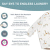 Bibado Long Sleeve Coverall Weaning Bib Serengeti Spaghetti White