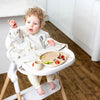 Bibado Long Sleeve Coverall Weaning Bib Serengeti Spaghetti White