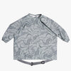 Bibado Long Sleeve Coverall Weaning Bib Dino Roar Grey