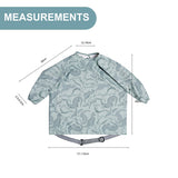 Bibado Long Sleeve Coverall Weaning Bib – Dino Roar Grey | Up to 36 Months