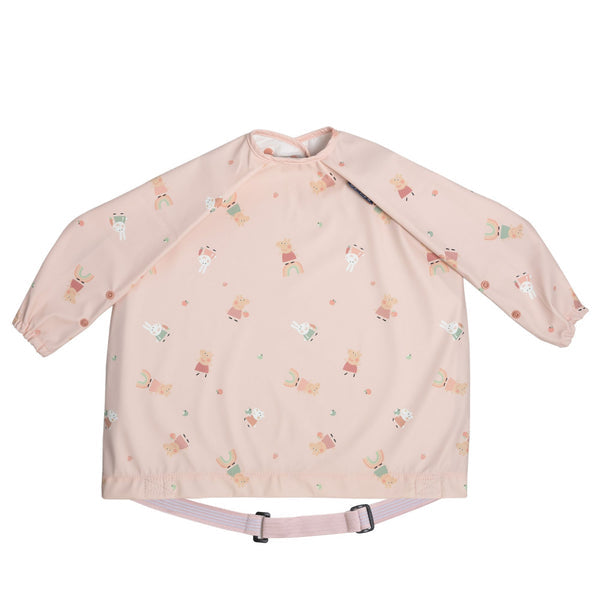 Bibado Long Sleeve Coverall Weaning Bib Peppa Pig Pink