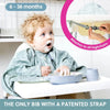 Bibado Short Sleeve Coverall Weaning Bib 6-36 Months Little Loader Grey