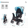 R For Rabbit Stroller Lollipop Lite Blue Abstract