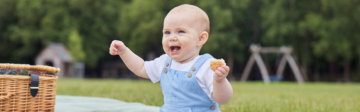 Organix Mini Oat & Banana Flapjack Bites Toddler Snacks – 12+ Months, 4 x 20g