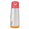 B Box Insulated Sport Spout Drink Water Bottle 500Ml - Strawberry Shake Pink Orange