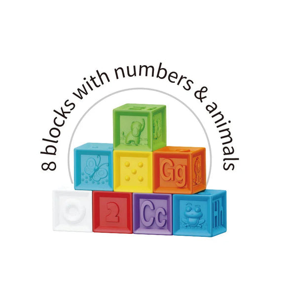 Baby's First Soft Sensory Toy Set -Balls & Blocks (14 Pieces) 3 Months+