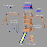 Backyard Discovery Northbrook Play Tower (Incl. Swings)
