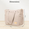 R for Rabbit Diaper Bag Caramello Tote Beige