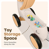 R For Rabbit Speedster Glider Baby Ride On Car - Beige