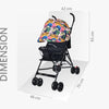 R for Rabbit Stroller Pixie Black Multi