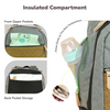 R For Rabbit Caramello Truffle Diaper Bag with Stroller Attachment - Black Mustard