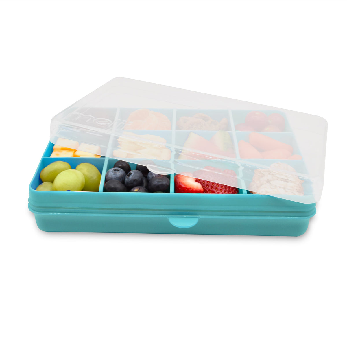 Melii Snackle Box Regular 12 Compartment 48oz – Blue