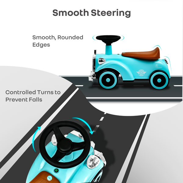 R For Rabbit Speedster Royal Ride On Car - Blue Brown