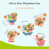 R For Rabbit Orapple Snail Tune BPA-Free Musical Pull Toy - Assorted