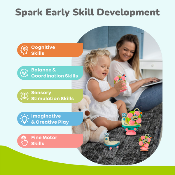 R For Rabbit Orapple Snail Tune BPA-Free Musical Pull Toy - Assorted