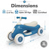 R for Rabbit Rideon Car Speedster - Zoomy Blue Grey