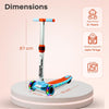 R for Rabbit Road Runner Stellar LED Scooter One Size Blue Orange