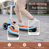 R for Rabbit Road Runner Stellar Duo 2-in-1 Kick Scooter One Size Blue Orange