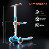 R for Rabbit Road Runner Stellar Duo 2-in-1 Kick Scooter One Size Blue Orange