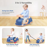 R For Rbbit Iya Iya Caravan Swing car - Blue Peach