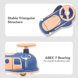 R For Rbbit Iya Iya Caravan Swing car - Blue Peach