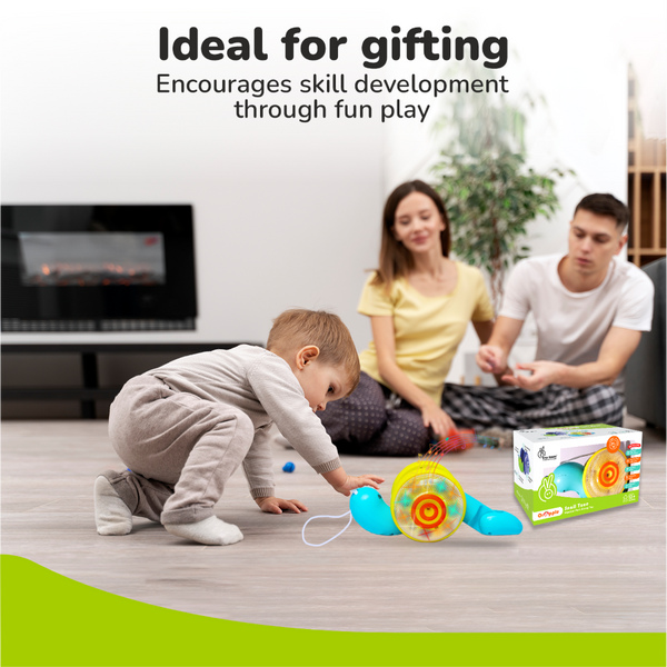 R For Rabbit Orapple Snail Tune BPA-Free Musical Pull Toy - Assorted