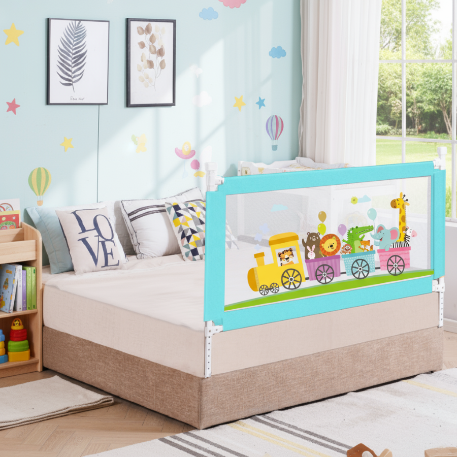 R For Rabbit Safari Bed Rail - Blue