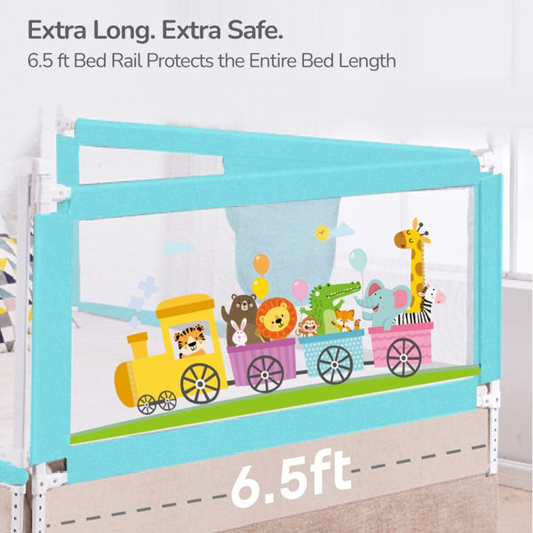 R For Rabbit Safari Bed Rail - Blue