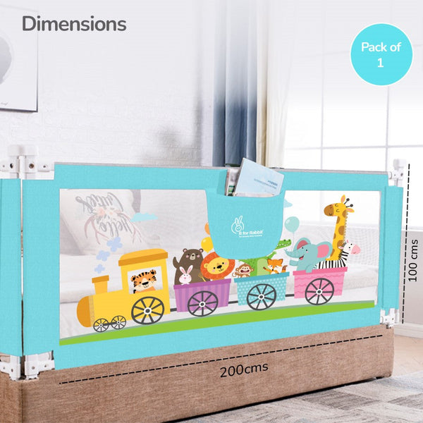 R For Rabbit Safari Bed Rail - Blue