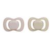 b.box Glow Silicone Pacifiers Pack of 2 (0–6M) – Blush & Latte