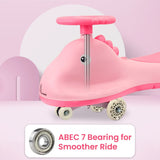 R For Rabbit Iya Iya Dino Swing Car - Blush Pink
