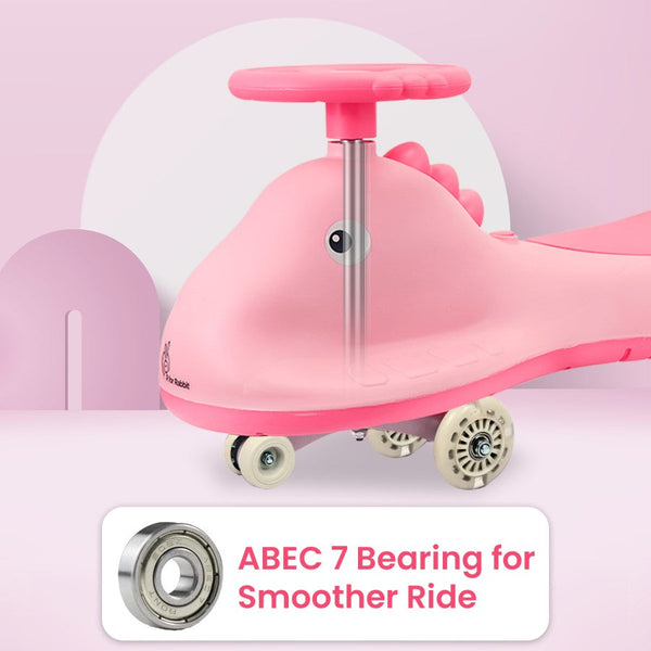 R For Rabbit Iya Iya Dino Swing Car - Blush Pink