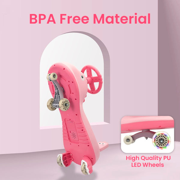 R For Rabbit Iya Iya Dino Swing Car - Blush Pink