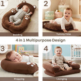 R For Rabbit Snuggy Teddy Baby Nest Lounger - 4 in 1