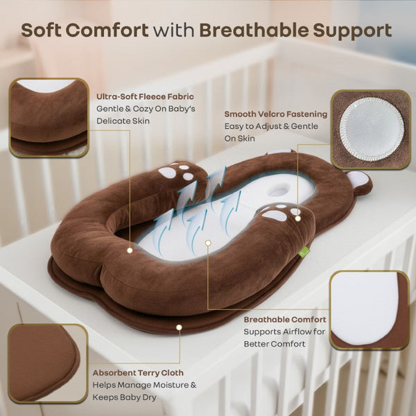 R For Rabbit Snuggy Teddy Baby Nest Lounger - 4 in 1