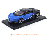 Maisto Bugatti Chiron Diecast Scale Model Car 1:24 Blue