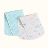 Abracadabra 4-Layer Muslin Burp Pads – D for Dino, Pack of 2