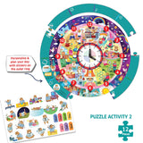 Chalk and Chuckles Busy Bear’s Day Tell the Time Clock Puzzle 45 cm Multicolor