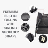 R For Rabbit Diaper Bag Caramello Smart Grey Black