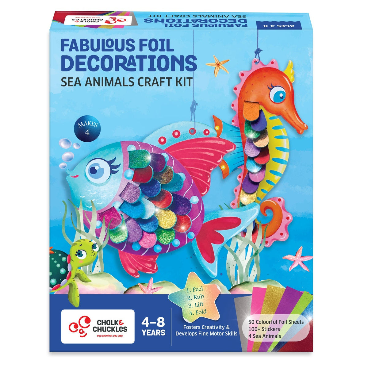 Chalk and Chuckles Fabulous Foil Art Sea Animals