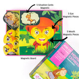Chalk and Chuckles Monkey Expressions Feelings Puzzle 26.7 × 21.6 × 4.6 cm Multicolor