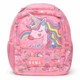 Vest School Bag For Kids 16" - Unicorn Pink