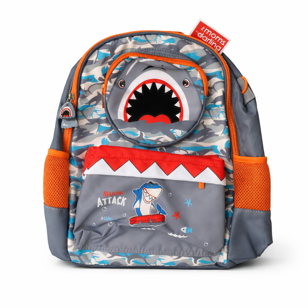 Vest School Bag For Kids 14" - Shark