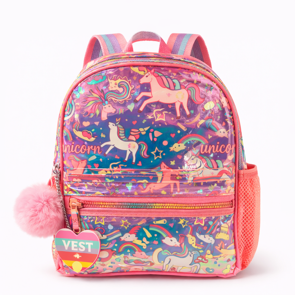 Vest School Bag For Kids 10" - Unicorn
